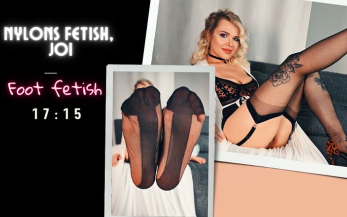 Marlene Moore: Fetiche de nylon. Masturbarse con mis medias y pies de...