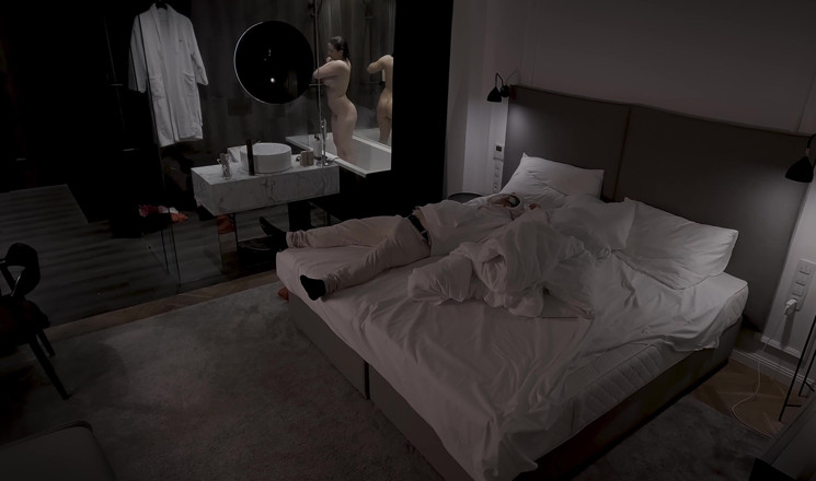 DedeDeville: Horny Stepmom Shares Bed, in Hotel with Stepson After Party...