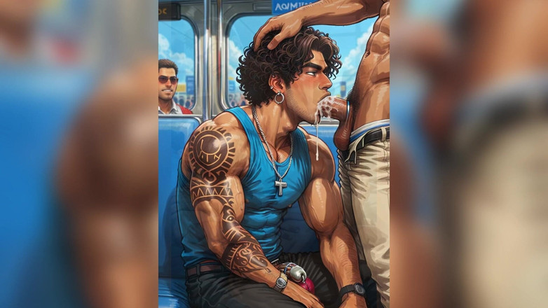 AI gay porn: Kongkek pantat dengan zakar besar