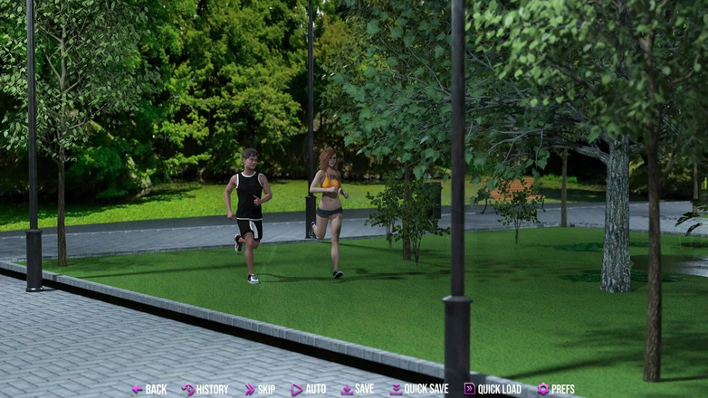 LustSaga: College Kings 139 - Rileys hemliga månskensavrunkning i parken