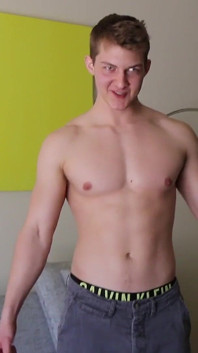 Fit All-american Nick Paul Jerks His Uncut Cock