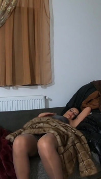 Milfycalla-masturbating While Wearing Fur Coats, Shiny Clothes and Long Jackets - 203