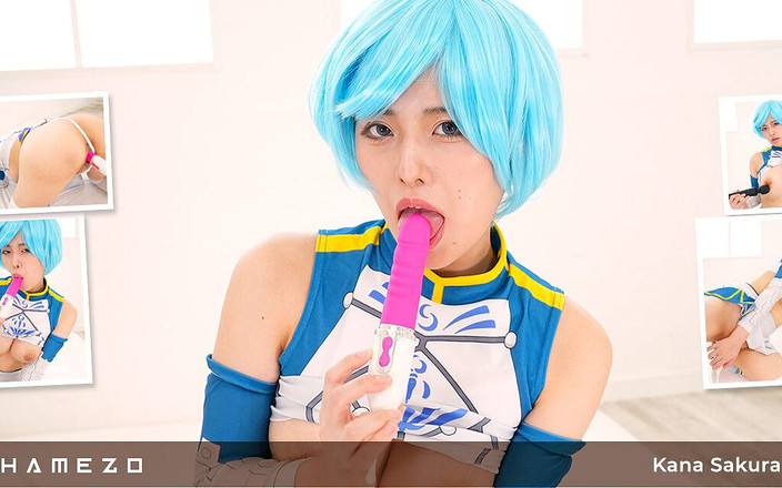 Hamezo: Kanna sakura mükemmel göğüslerini gösteriyor ve tıraşlı amını sikiyor