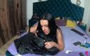 MilfyCalla: Preview-milfycalla-masturbating and Playing with Dildos While Wearing a Long Black...