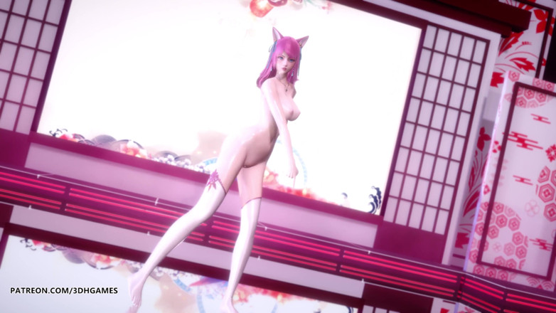 3D-Hentai Games: [MMD] IU - LILAC Spirit Blossom Ahri Sexy Naked League Of...