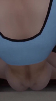 Girl masturbating In VR