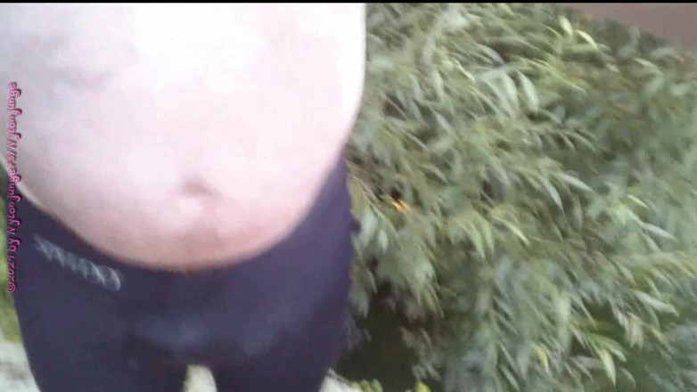 Carmen_Nylonjunge: Der Speedo-badehose im freien 2