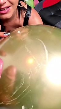 Strict Leather Balloon Punishment. 