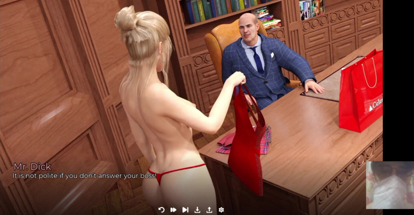 Dark Sam: Baas gebruikt keel van secretaresse en neukte haar hard!!