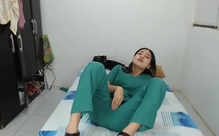 Jsexycouple17: The hottest nurse in America masturbates in front of her...