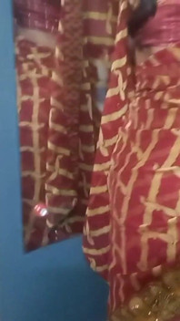 Une très belle bhabhi indienne en sari rouge