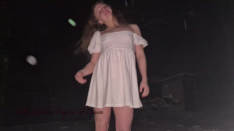 Lily, Goddess of Desire: Cute Teen Shows Body Outdoor