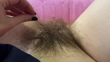 Cuteblonde666: Hairy bush fetish closeup
