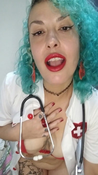 Need Some Care? the Nurse Will Take Great Care of You! Come with Me, Sweetheart!