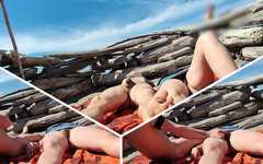 Miss Creamy: 253 - Prstění mokré kundičky na pláži a je chycena a...