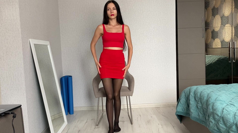 Princess Monica: Pernas de nylon e provocação de bunda, fantasia de terapia