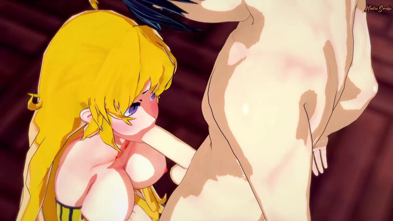 Hentai Smash: ヤン・シャオロング・ディープ・スロート・コックとツバメ兼 - RWBY変態。