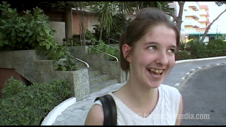 Sextermedia by Pete: Dark Blonde Teen Girl Shyly Shows Her Pussy