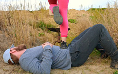 JoZi: Outdoor-trampeln in stiefeln, amateur-domina jozi trampelt