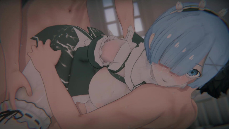 Tomu aisuman: [re:cero] - Rem Oni mucama dopada (obligada mucama demonio y dp de...