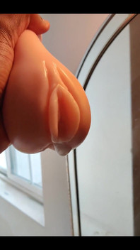 Squeezing My Cum Out of an Onahole After Using It