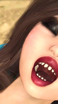 Une brune sexy et excitée se fait baiser passionnément sur la plage
