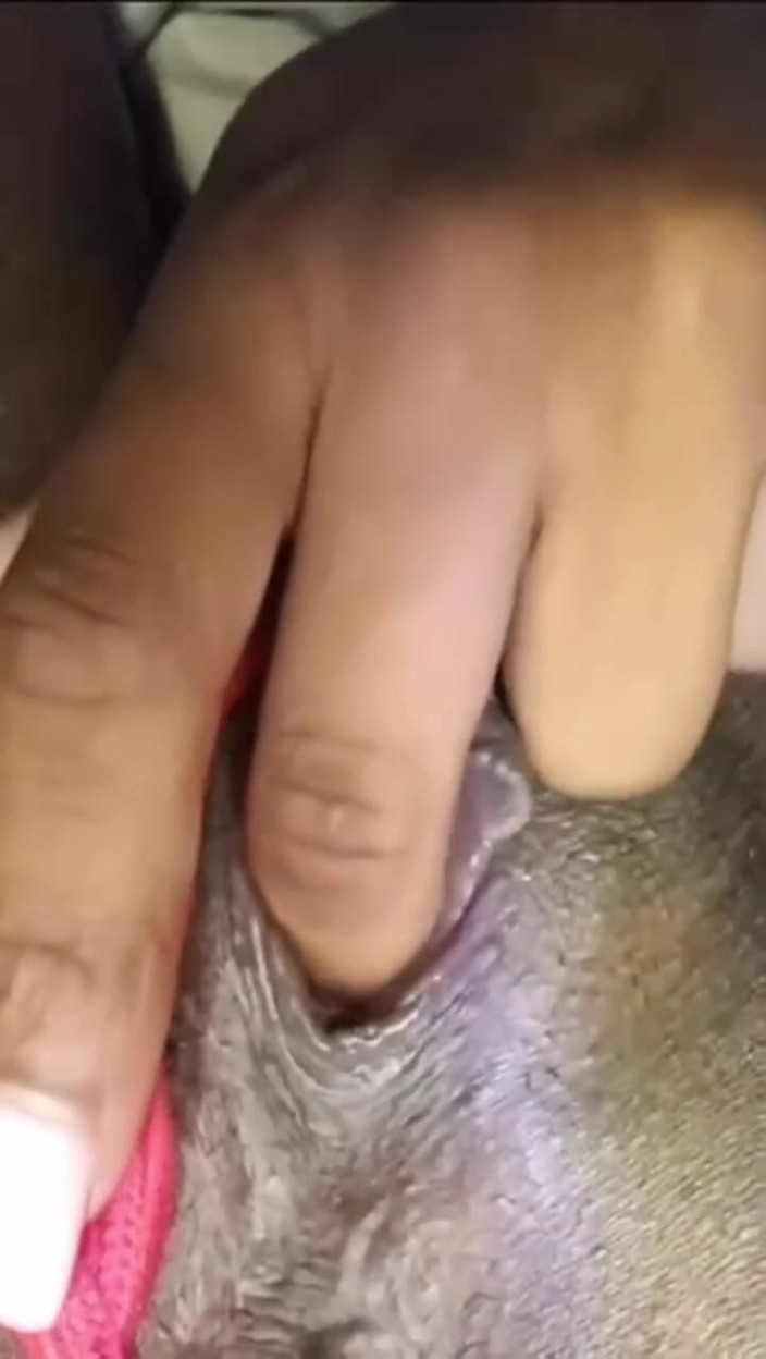 Chocolatedips: Panties to the Side as Ebony Teen Exposes Her Tiny...