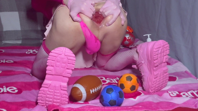 Horny Anal Play: Deporte de bolas y estiramiento anal