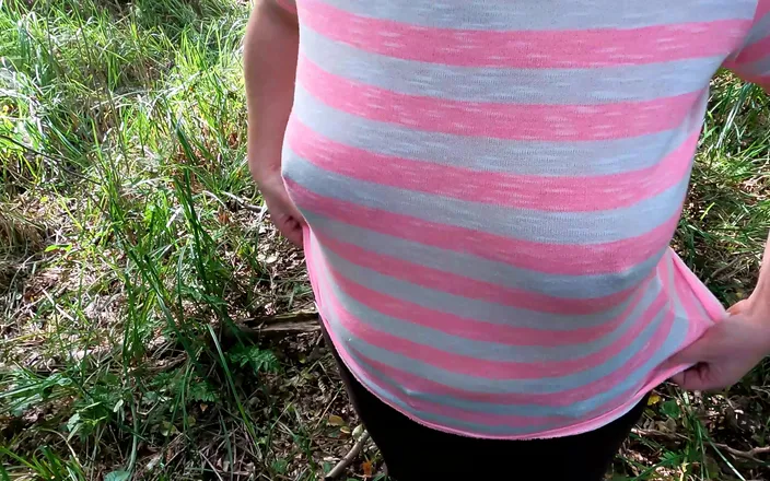 Bouncy Tits Action: Fat Udders Beat Red in the Forest