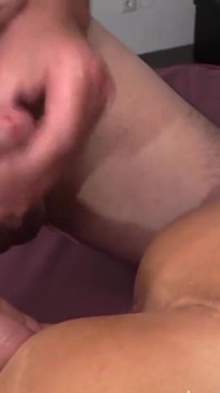 Blonde Babe Masturbates and Gets Fucked by Old Guy with Average Cock