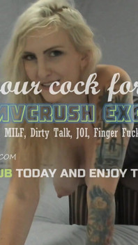 Masturbating