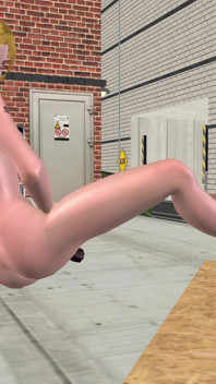 Roztomilá blonďatá dívka masturbuje s lahví pro více orgasmů ve 3D kreslené hentai