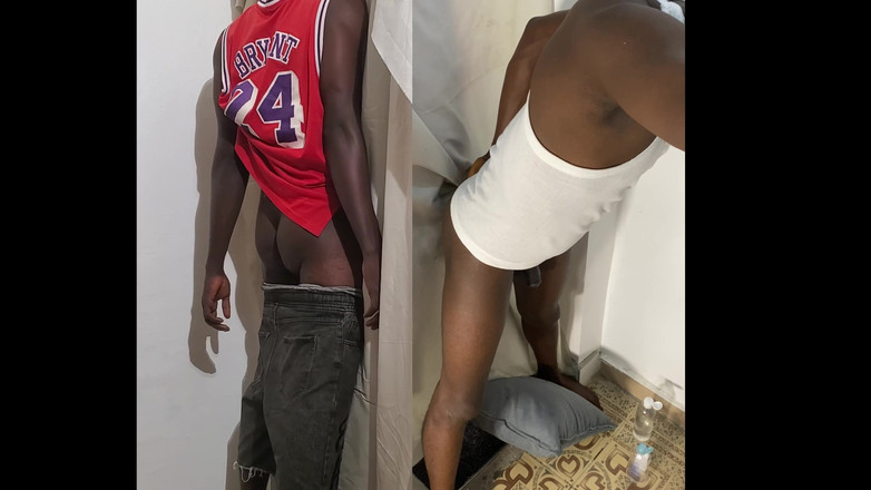 Gloryhole Africa: Gloryhole suger och knullas av Hamza den raka hausapojken med...