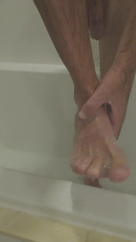 Washing My Feet for My Foot Worshippers