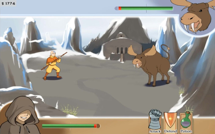 Cartoon Play: Entrenador de cuatro elementos parte 12 (agua libro 1) (ruta del esclavo)