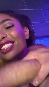 Ggg - Black Pearl Is Pissed in the Mouth and Taken Horny Doggy.