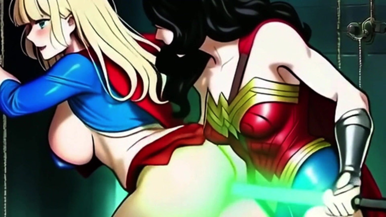Spicy Toons: Supergirl bekommt gangbang und penetriert mit Kryptonite