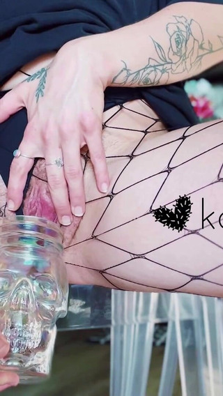 Thumbnail of Peeing in a Skull Cup and Then Cumming? That's Pretty Goth if You Ask Me!