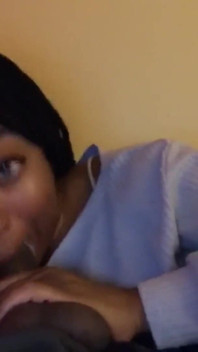The Happiest Time Is When I Have His Big Black Dick in My Mouth Like and Subscribe Throat Goat