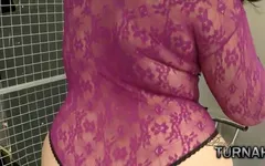 Busty BBW Paige Turnah Teases as a Dom with Her Big Tits and Big Ass