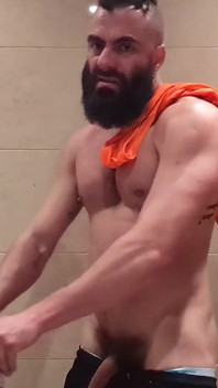 Stepdaddy Loves to Sniff Himself After His Training.