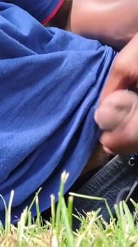 Nata4sex Stroking My Big Black Dick Outdoors Dirty Talk Cumshot