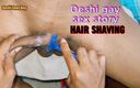 Deshi teen boy studio: Chico gay de afeitado de pelo polla grande, ayudando a...