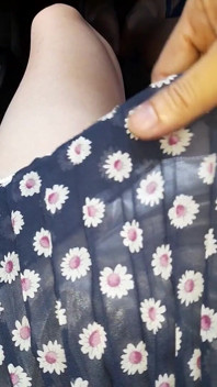 Sperma bär chiffong mini kjol med satinfoder