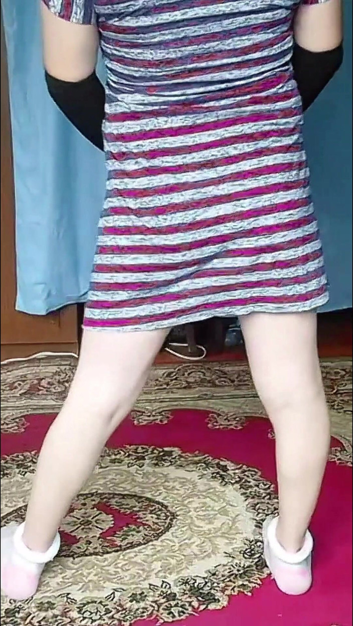 Kitty_Cross: Výprask na obličej Sissy Roztomilé Crossdresser děvka Bílá Velká Přírodní...