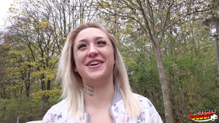 German Scout: German Scout - Blonde Girl Gina Talk to First Time Porn...