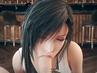 The fox 3D: Final Fantasy tifa lockhart and big cock animation with sound 3D...
