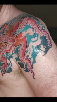My Octopus Tattoo Is Finished! I Love It!