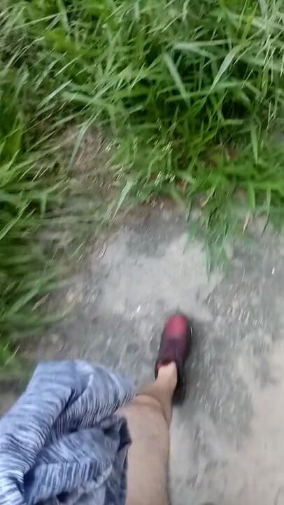 Exhib94: Walking naked near the warehouse and abandoned locker room