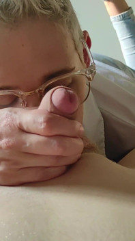 POV - cheirar suas bolas com bunda e obter um poderoso facial